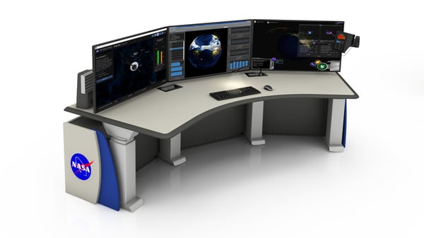 NASA Vista Consoles - Large Console - Front View