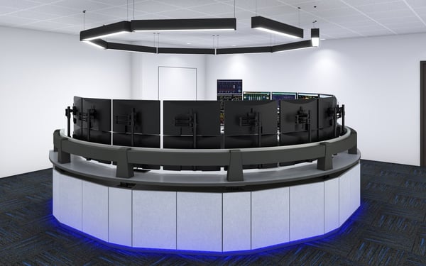 Rear View of Power Generation Vista Console