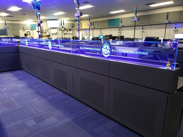 Up Lit Glazed Glass Panels