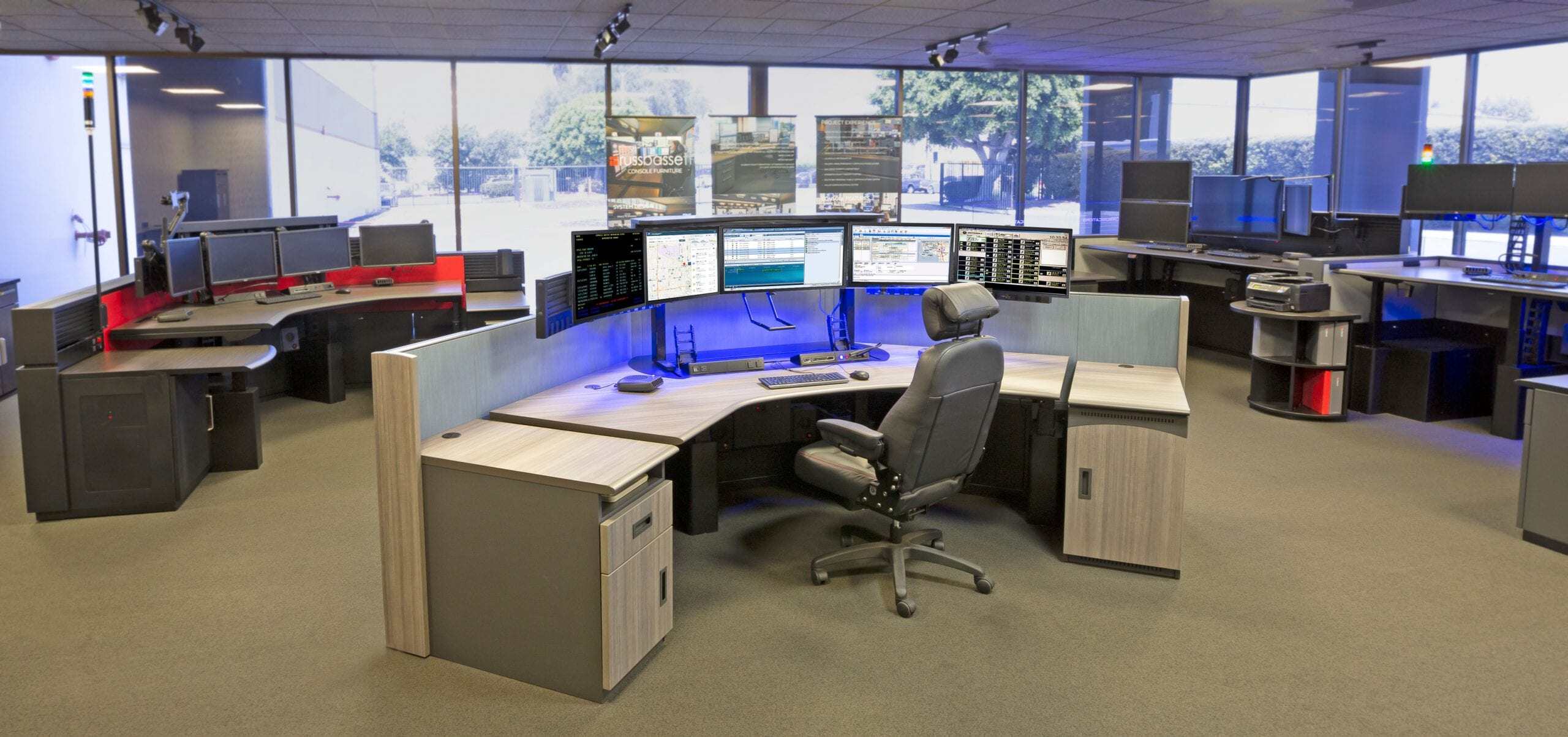 911 dispatch consoles disinfected by UVC wand