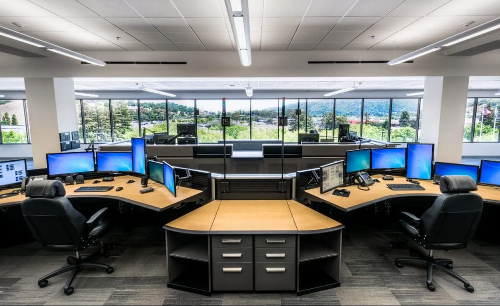 Marin County 911 public safety dispatch consoles